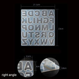 Alphabet Type Ornaments Resin Mold DIY Jewelry Making Accessories