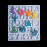 Alphabet Type Ornaments Resin Mold DIY Jewelry Making Accessories