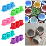 3-In-1 Flowerpot Silicone Mold for DIY Cement Pot Making