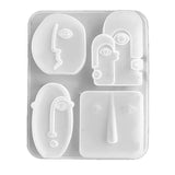 Abstract Human Face Candle Mold for Candle Making and Soap Making