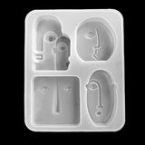 Abstract Human Face Candle Mold for Candle Making and Soap Making