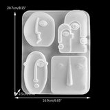 Abstract Human Face Candle Mold for Candle Making and Soap Making