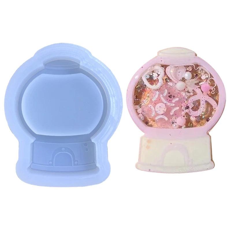 Resin Shaker Molds Silicone Casting Epoxy Quicksand DIY Pendant Charms