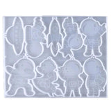 Spaceship Keychain Mold DIY Pendant Ornaments Jewelry Resin Molds