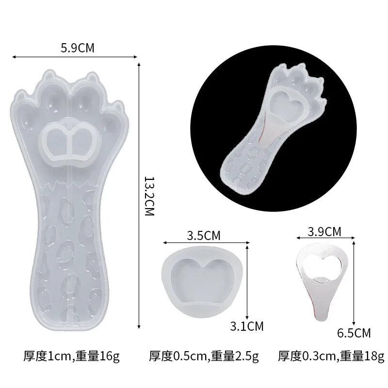 DIY Cat Claw Bottle Opener Silicone Mold Jewelry Craft