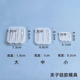 UV Resin Clips Mold Epoxy Resin Molds Jewelry DIY Handcraft Moulds