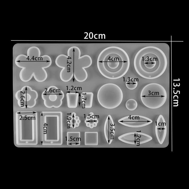 Crystal Earring Resin Mold for Jewelry Making