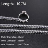 4pcs Transparent Ring Size Adjuster Guard Reducer Resizing Tools