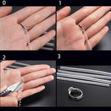 4pcs Transparent Ring Size Adjuster Guard Reducer Resizing Tools