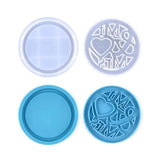 Mr & Mrs Silicone Resin Jewelry Molds for Keychain & Pendants