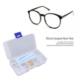 Eyeglass Repair Kit Silicone Nose Pads Screwdrivers Tweezers Cleaning Cloth