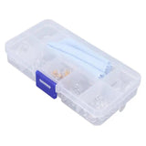Eyeglass Repair Kit Silicone Nose Pads Screwdrivers Tweezers Cleaning Cloth