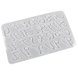 Alphabet Keychain Silicone Mold for DIY Craft