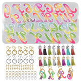 Alphabet Keychain Silicone Mold for DIY Craft