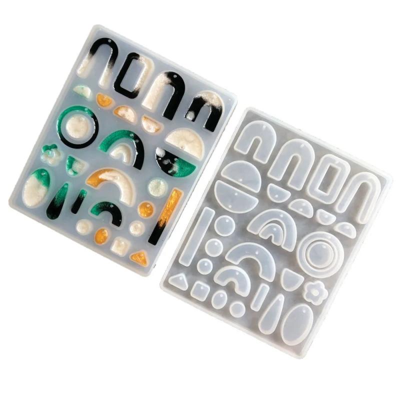 Resin Mold Crystal Earrings Pendant Silicone Mold