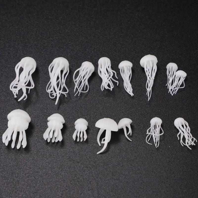 16 Pcs Crystal Ocean Resin 3D Jellyfish Modeling Kit