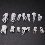 16 Pcs Crystal Ocean Resin 3D Jellyfish Modeling Kit