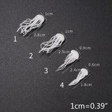 16 Pcs Crystal Ocean Resin 3D Jellyfish Modeling Kit