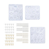 Resin Jewelry Molds Kit Earring Silicone Molds with Accessories
