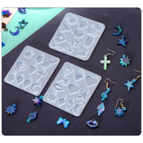 Resin Jewelry Molds Kit Earring Silicone Molds with Accessories
