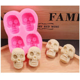 Halloween Skull Ice Cube Chocolate Silicone Mold Crystal Epoxy Resin