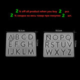 Uppercase Letter Silicone Molds for DIY Crafts Jewelry Making