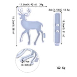 2Pcs Christmas Deer Resin Molds Set for DIY Craft Table Ornament Home Decor