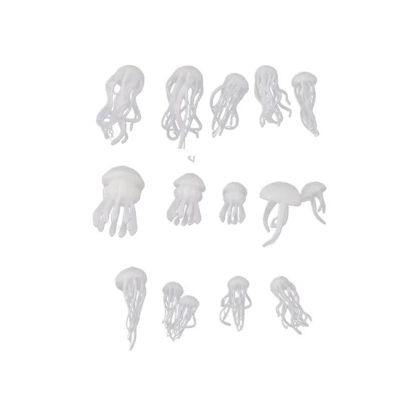 16 Pcs Ocean Resin 3D Jellyfish DIY Craft Accessories UV Filler