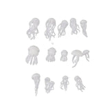 16 Pcs Ocean Resin 3D Jellyfish DIY Craft Accessories UV Filler