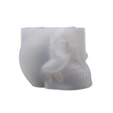 3D Skull Plaster Mold for Resin Casting Halloween Party Supplies