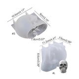 3D Skull Plaster Mold for Resin Casting Halloween Party Supplies