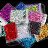 12 Bags Laser Star Sequins Epoxy Resin Filler Mold