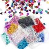 12 Bags Laser Star Sequins Epoxy Resin Filler Mold