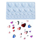 Heart Patch Beads Silicone Mold for DIY Epoxy Resin Pendants