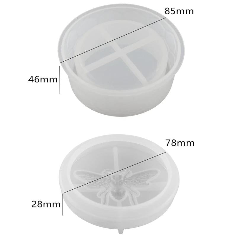 Honey Jewelry Storage Box Silicone Mold for DIY Epoxy Resin Casting
