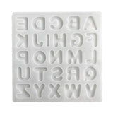 English Letter Keychain Silicone Epoxy Mold for Crafting