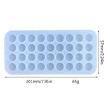Geometry Alphanumeric Silicone Epoxy Resin Mold for DIY Keychain