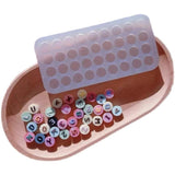 Geometry Alphanumeric Silicone Epoxy Resin Mold for DIY Keychain