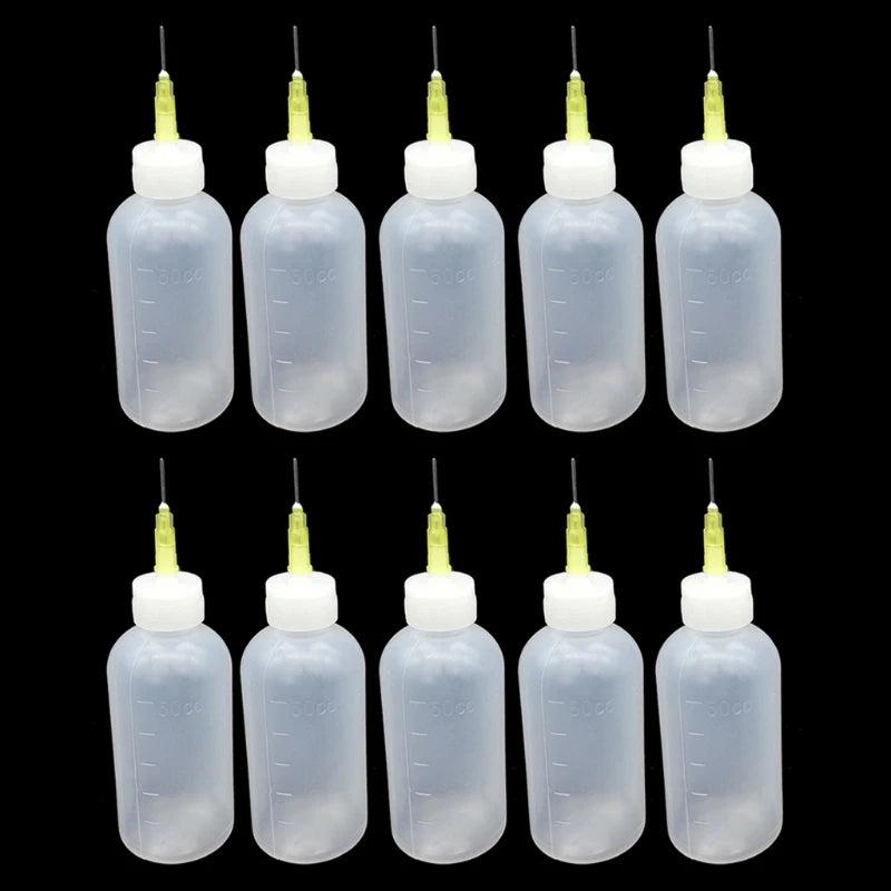 10Pcs Epoxy Resin Mold Small Gaps Color Bottles Syringe Needle Craft Tools