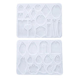 2Pcs Keychain Earrings Molds DIY Crafts