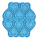 Silicone Heart Shaped Pendant Mold Keychain Moulds