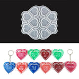Silicone Heart Shaped Pendant Mold Keychain Moulds