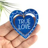 Silicone Heart Shaped Pendant Mold Keychain Moulds