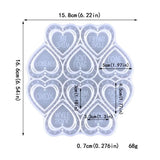 Silicone Heart Shaped Pendant Mold Keychain Moulds