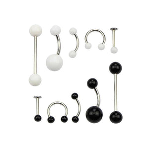 19pcs PRO Body Piercing Kit Needle Nipple Tongue Eyebrow Nose Lip Ring Forcep
