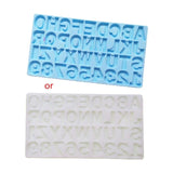 Silicone Epoxy Resin Mold English Alphabet Keychain DIY Pendant Jewelry