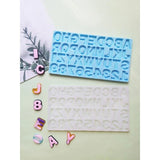 Silicone Epoxy Resin Mold English Alphabet Keychain DIY Pendant Jewelry