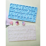 Silicone Epoxy Resin Mold English Alphabet Keychain DIY Pendant Jewelry