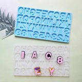Silicone Epoxy Resin Mold English Alphabet Keychain DIY Pendant Jewelry