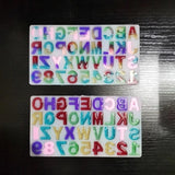 Silicone Epoxy Resin Mold English Alphabet Keychain DIY Pendant Jewelry